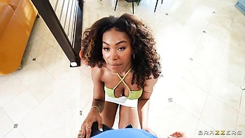 Hardcore sex in the cowgirl pose with a beautiful Abigaiil Morris