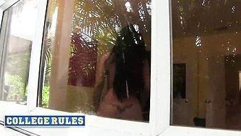 College Rules featuring Chloe Taylor and Summer Rae's shaved scene
