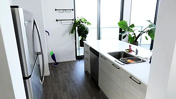 Blonde blowjob adoring skank facialized after hardcore fun