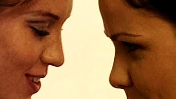 Blonde and brunette lesbian neighbors licking pussy