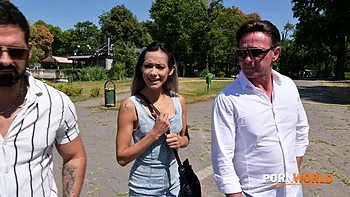 Seductive Babe Veronica Leal Tempts Old Friends Into DP Fuck Fun GP3078