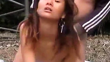 Amateur Babe Gets Doggy Blowjob Bondage