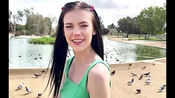 Skinny Teen 18+ Bella Nova Shows Us Her Pussy Grip