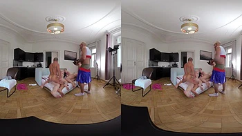 Vera Jarw & Lady Gang Vr Video Part Two - Huge Natural Tits Cheerleader