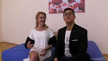 Serbian Blonde Superstar Cherry Kiss Squirts Wild Riding