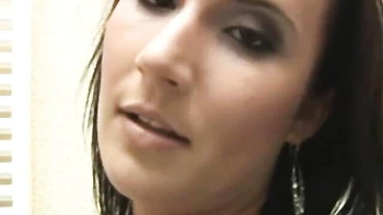 Missy Gives Hot Homemade Blowjob in Bathroom