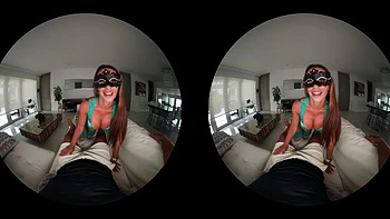 Stripper Sucks and Rides in Latex Stockings