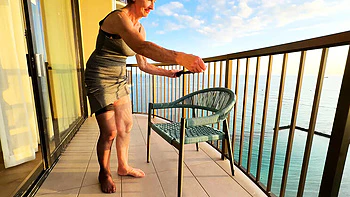 Waikiki Hotel Sex with British GILF in Stockings & Suspenders - Slow Motion Shower Fuck