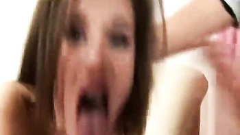 Young Czech pornstar sucks and swallows cum