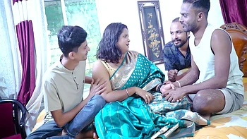 Desi Indian Milf Stepmom Very 1st Hardcore Double Penetration And Facial Gangbang By Her Stepsons ( Full Movie )