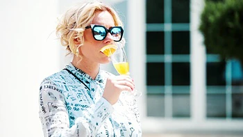 Marco Bull and Brittany Bardot enjoy passionate sex by the pool on a windy morning