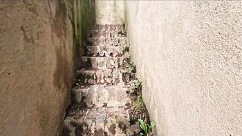 Skinny Czech girlfriend fucked in public while cuckold watches