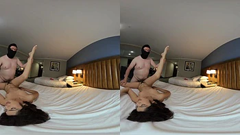 Hazel Heart Fucks Two Guys with Cumshot (NON POV)