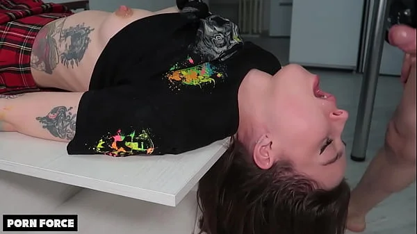 OUR PARENTS WOULD NOT APPROVE - Tiny Step Sis Destroyed On The Family Breakfast Table