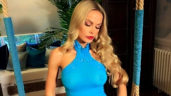 Blonde Fetish Babe Deep Throats and Swallows