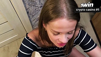 I Came To Do A Social Survey. And She Did A Deep Blowjob With Swife Katy