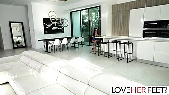 Jay Romero and Lacey Jayne's foot gagging video by Love Her Feet