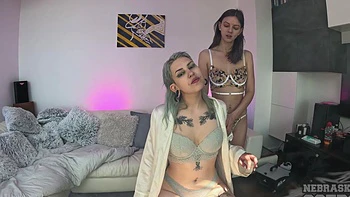 Lesbians Rebeka Ruby and Sammie lick and fuck pussy
