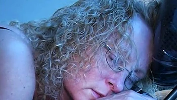 Ginger MILF Cathy Fucks Machine in Stockings