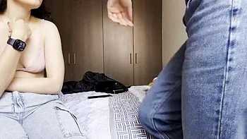 Two Latina Teens Fingering Pussy & Cheating Lesbian Trib