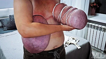 Russian Milf with Huge Tits Picked Up for Bondage Fuck