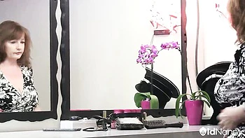 Horny granny Jack with huge cock and tits