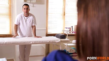 Mina Gets Hardcore Fingered and Fucked by Masseur