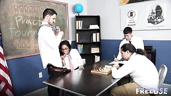 Claire Black rides big cock cowgirl style