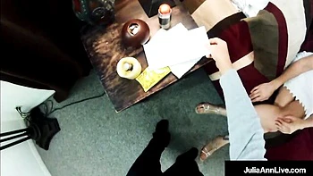 Julia Ann's Massive Tits Blowjob and Hardcore Fuck