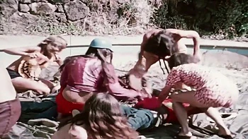 Vintage Group Sex With Hairy Guys and Big Cocks