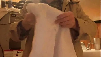 Hairy Japanese Teen Hana Shows Tiny Tits After Shower