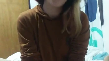 Blonde Step Sister Ashleysoy Naked POV Rough Fuck & Cum Swallow