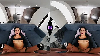 Couple Fucks Clothed Teen Breiny Zoe in Doggy and Cowgirl