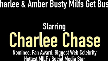 Charlee Chase & Amber Lynn's Big Tits Pussy Licking