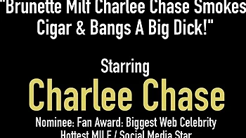 Mature Charlee Chase handjobs and smoking fetish