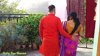 Desi Bhabhi Jiya Sharmaa Fucked Outdoors with Big Tits