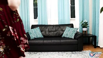 Exquisite transgirl Allison jerks off solo cumshot