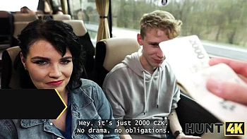 Charlie Dean's huge white cock fucked in public