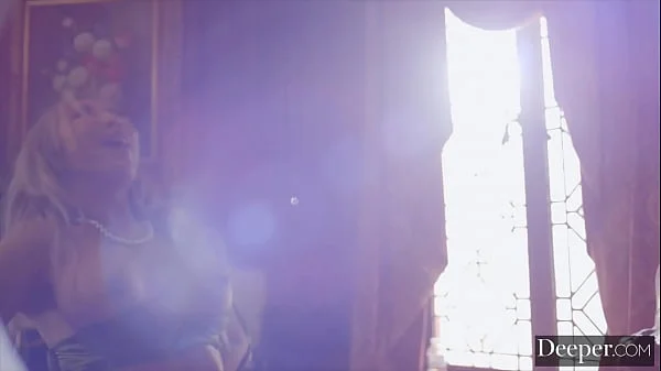 Deeper. Submissive Nicole Doshi satisfies two masters