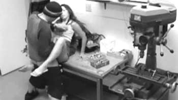 Cute Blonde Co-worker Gets Rough Fucking in Kitchen