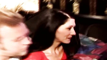 Elegant housewife cuckold anal threesome