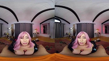 Violet Myer5: Big Tits Blowjob and Cowgirl Doggy VR