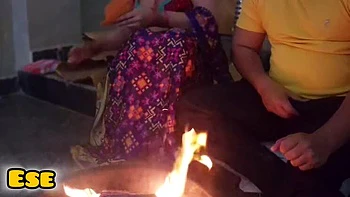 Desi Aunty Fucks Doggy with Big Natural Tits - Rough Homemade MILF