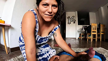 POV Fuck with Peruvian MILF: Homemade Creampie After Moonlight Date