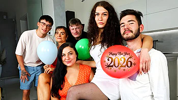 Family Birthday Party Turns Into Wild Group Sex & Hot Cums