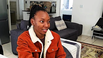 Ebony Teen's Bubble Butt Pounded Doggystyle