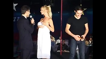 Amateur Gangbang Blowjob at Porn Festival with High Heels