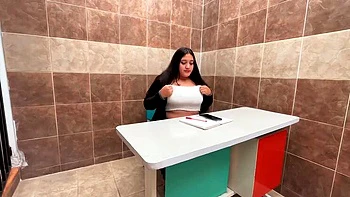 Big Latina Ass Boss Pounds Employee Rough in Office