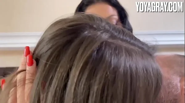 Beautiful Petite Brunette caught sucking her best friend’s boyfriend - Clara Mia POV Threesome FFM