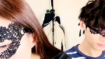 Asian cam babe gets fucked on private webcam
